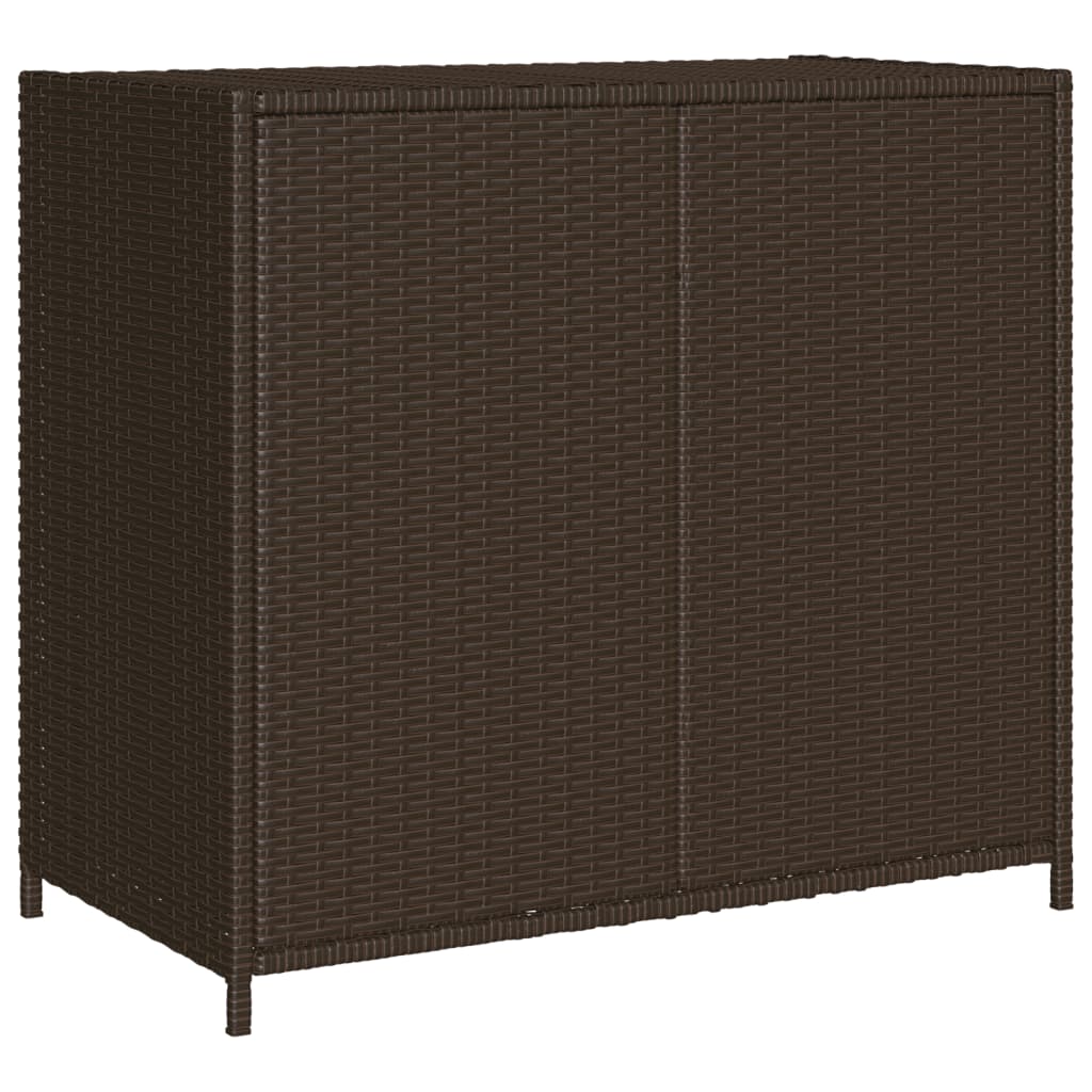 Tuinkast 83x45x76 cm poly rattan