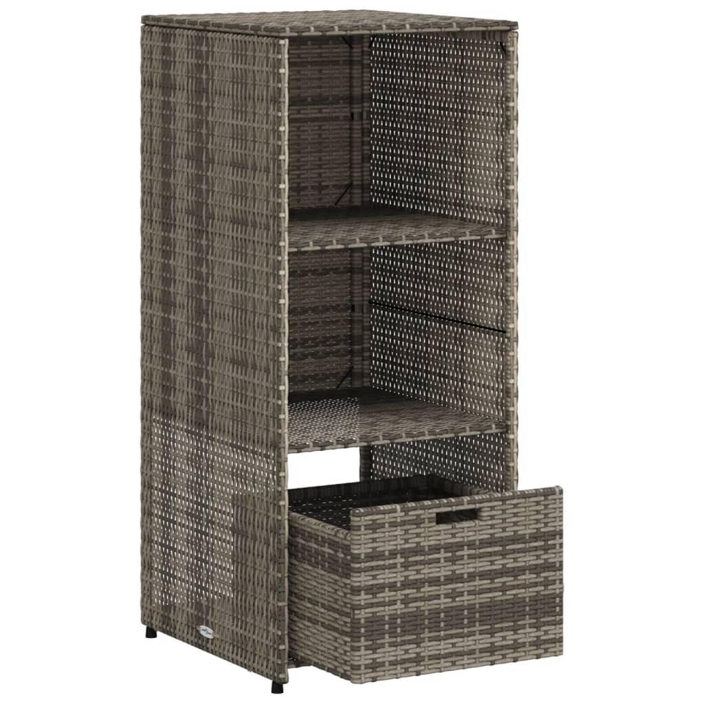 Tuinkast 50x55x115 cm poly rattan