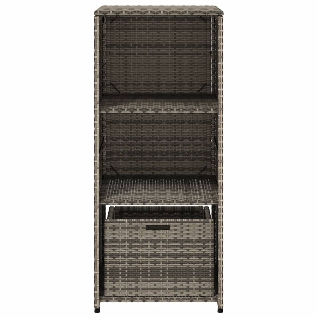 Tuinkast 50x55x115 cm poly rattan