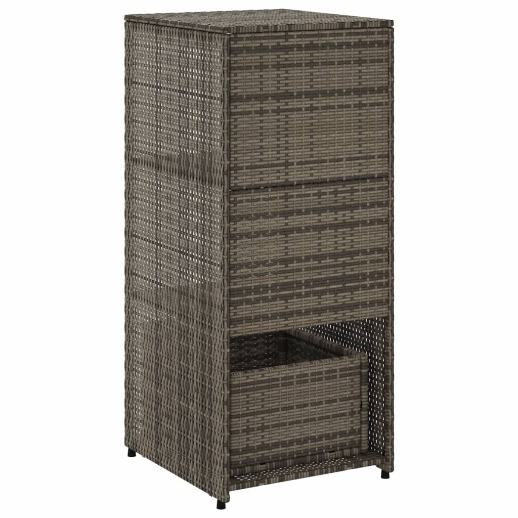 Tuinkast 50x55x115 cm poly rattan