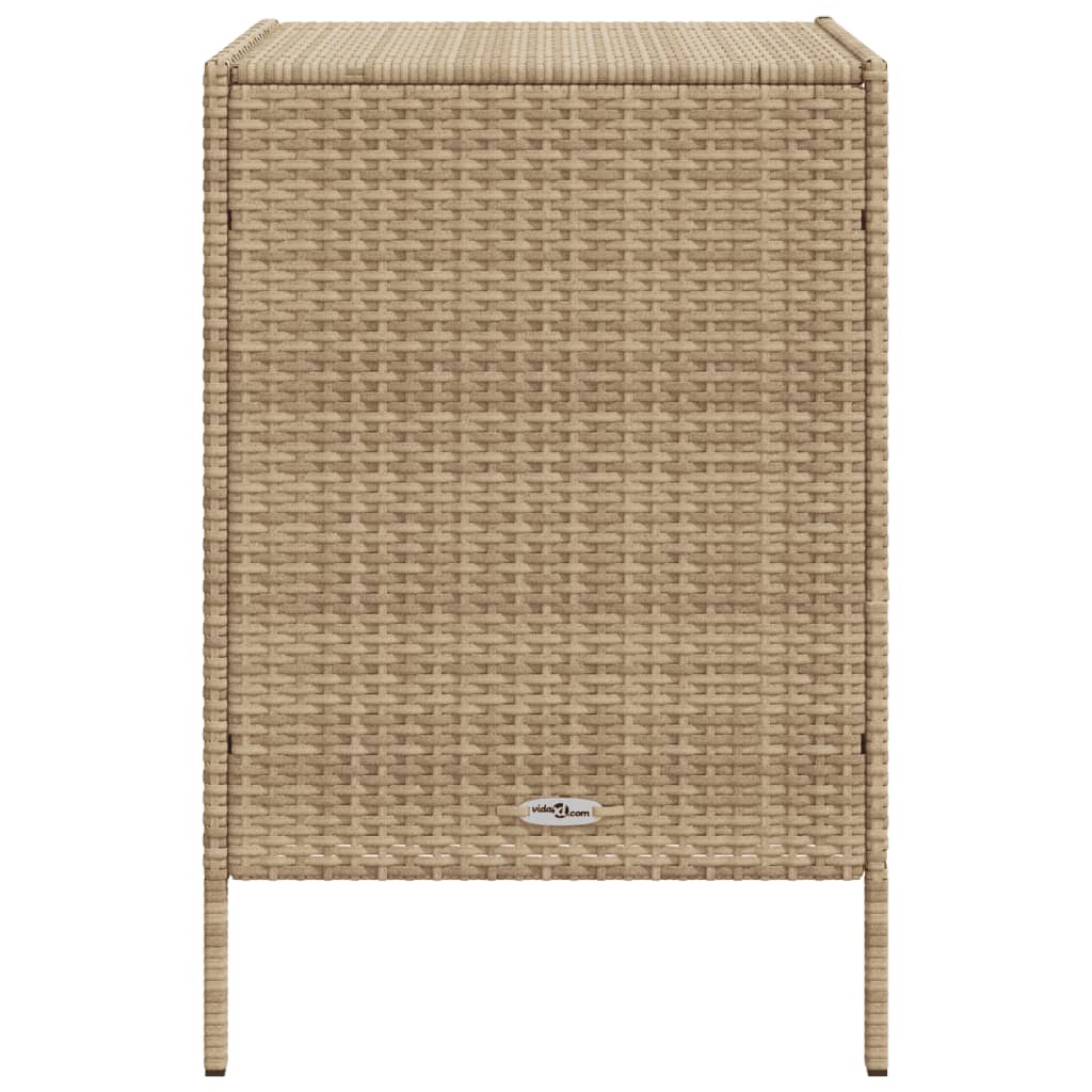 Armoire de jardin 55x59x80 cm poly rotin