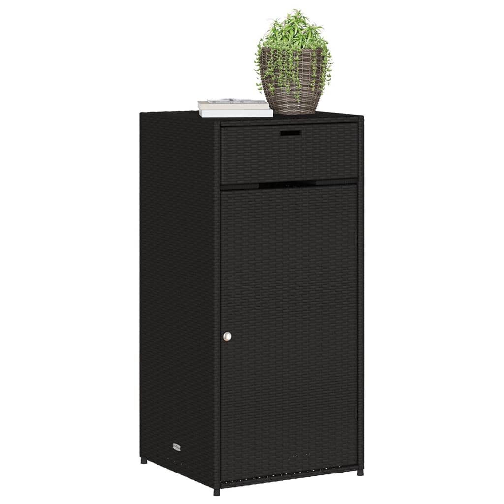 Armoire de jardin 105x55x113 cm poly rotin