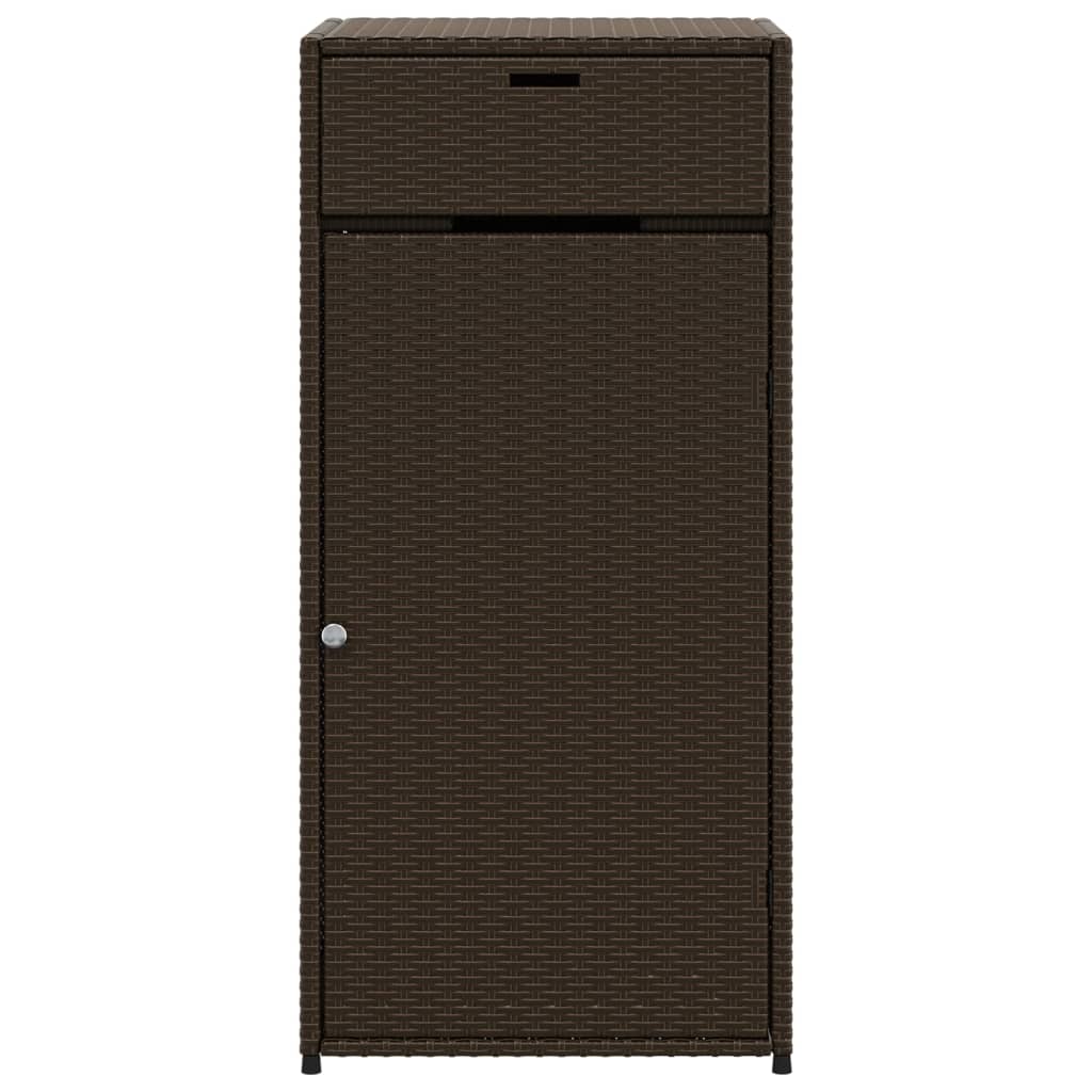 Armoire de jardin 105x55x113 cm poly rotin