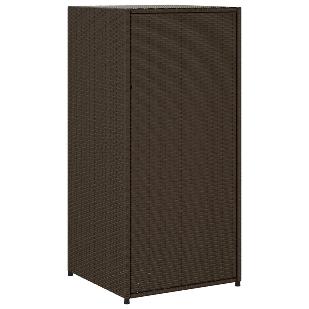 Armoire de jardin 105x55x113 cm poly rotin