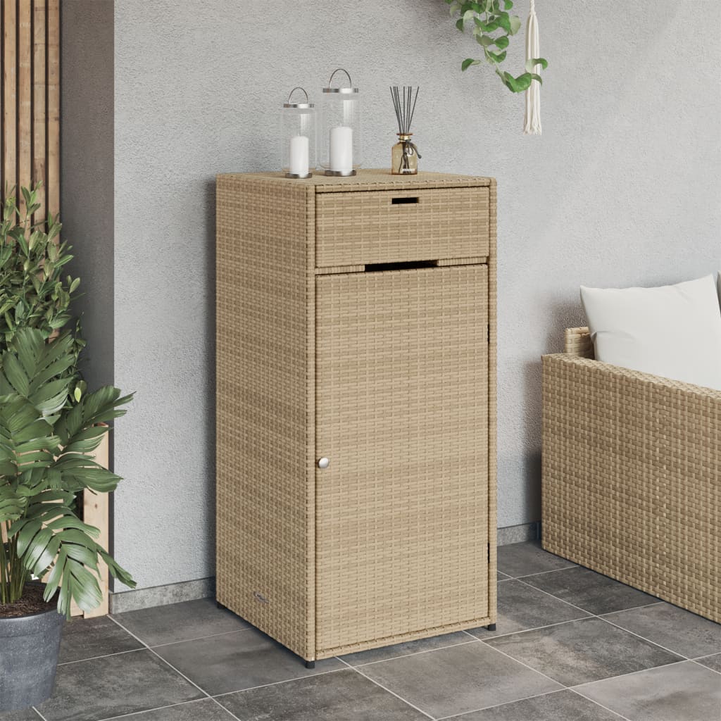 Tuinkast 105x55x113 cm poly rattan