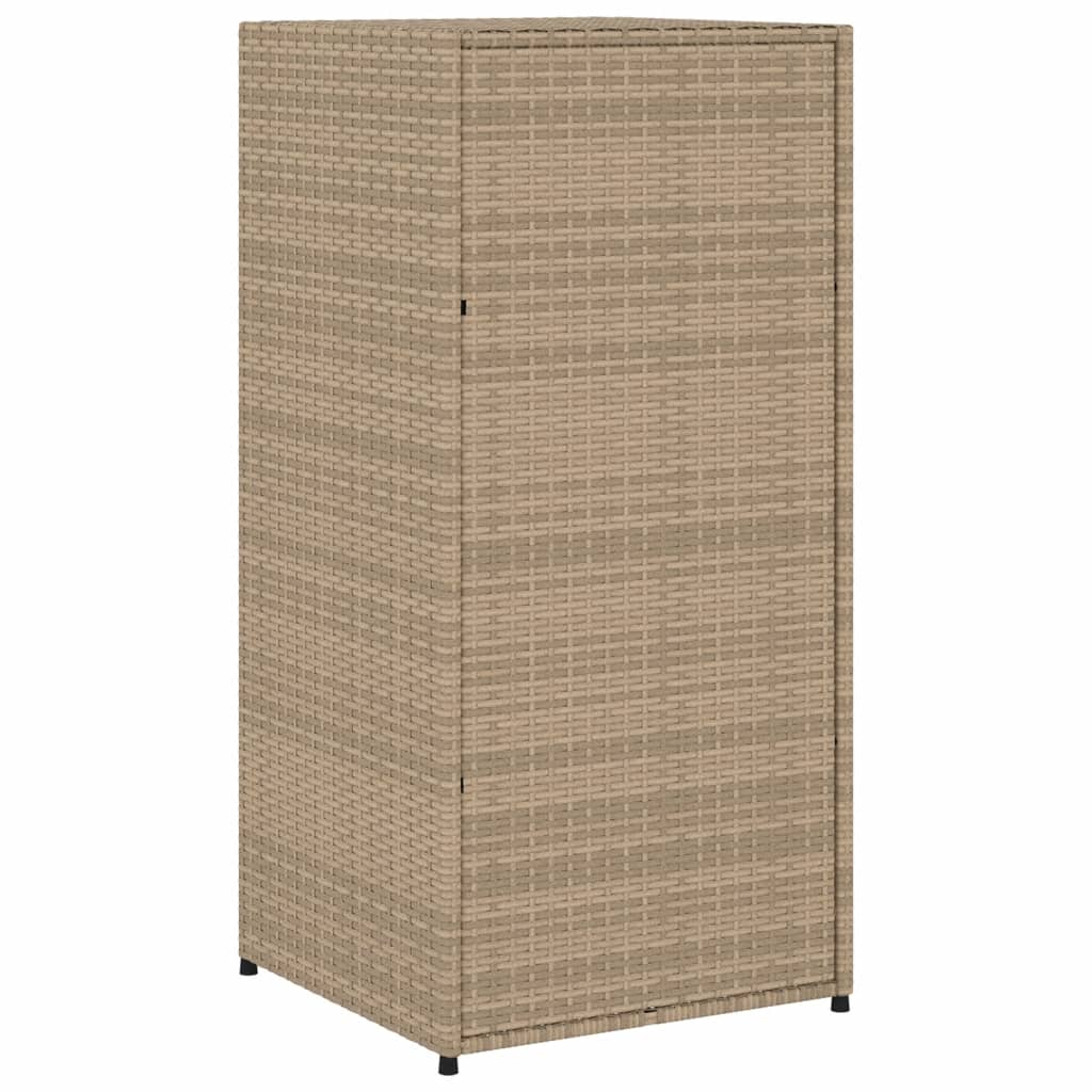 Armoire de jardin 105x55x113 cm poly rotin