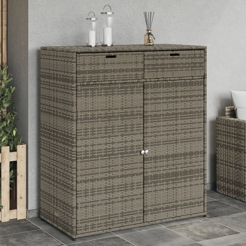 Tuinkast 105x55x113 cm poly rattan