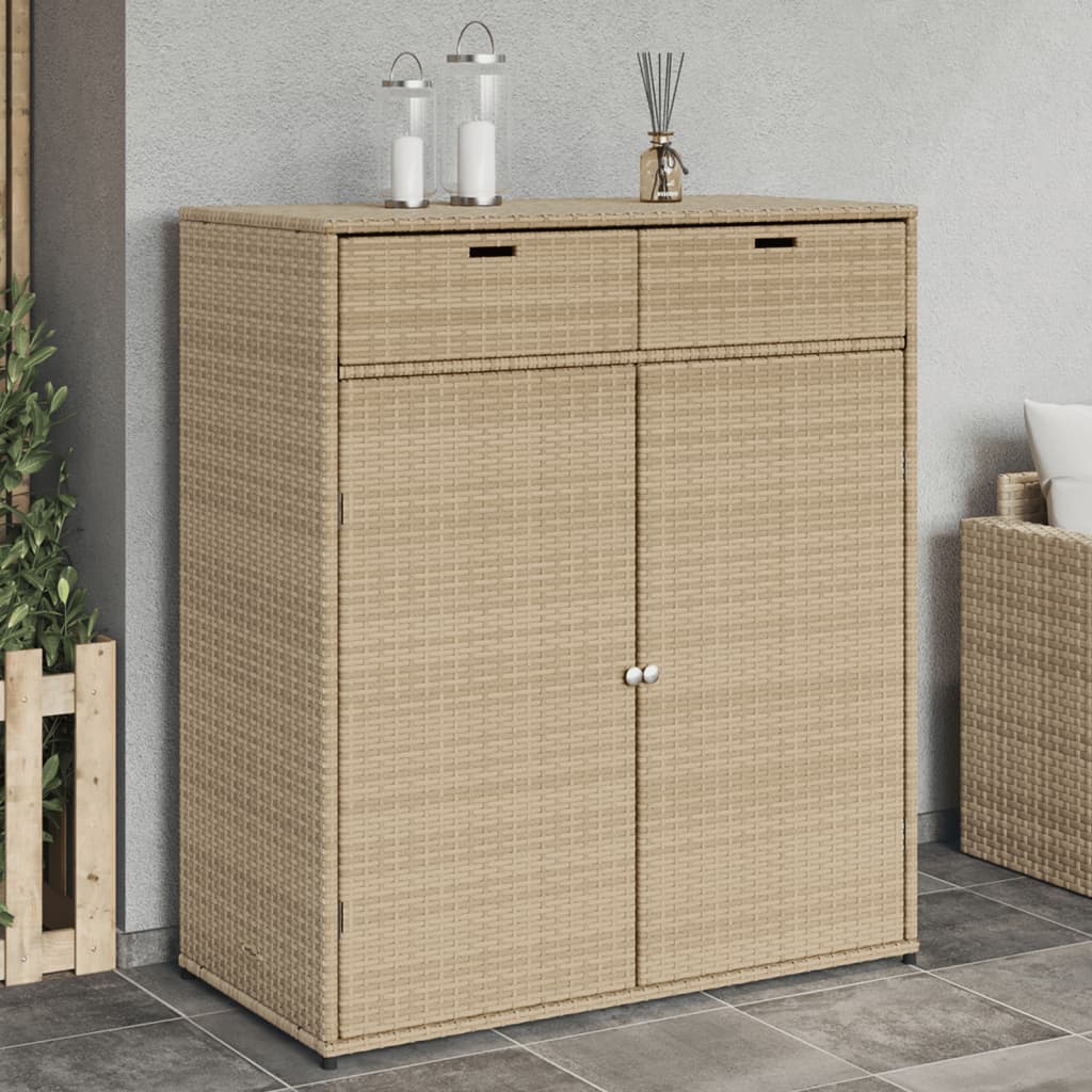 Tuinkast 105x55x113 cm poly rattan