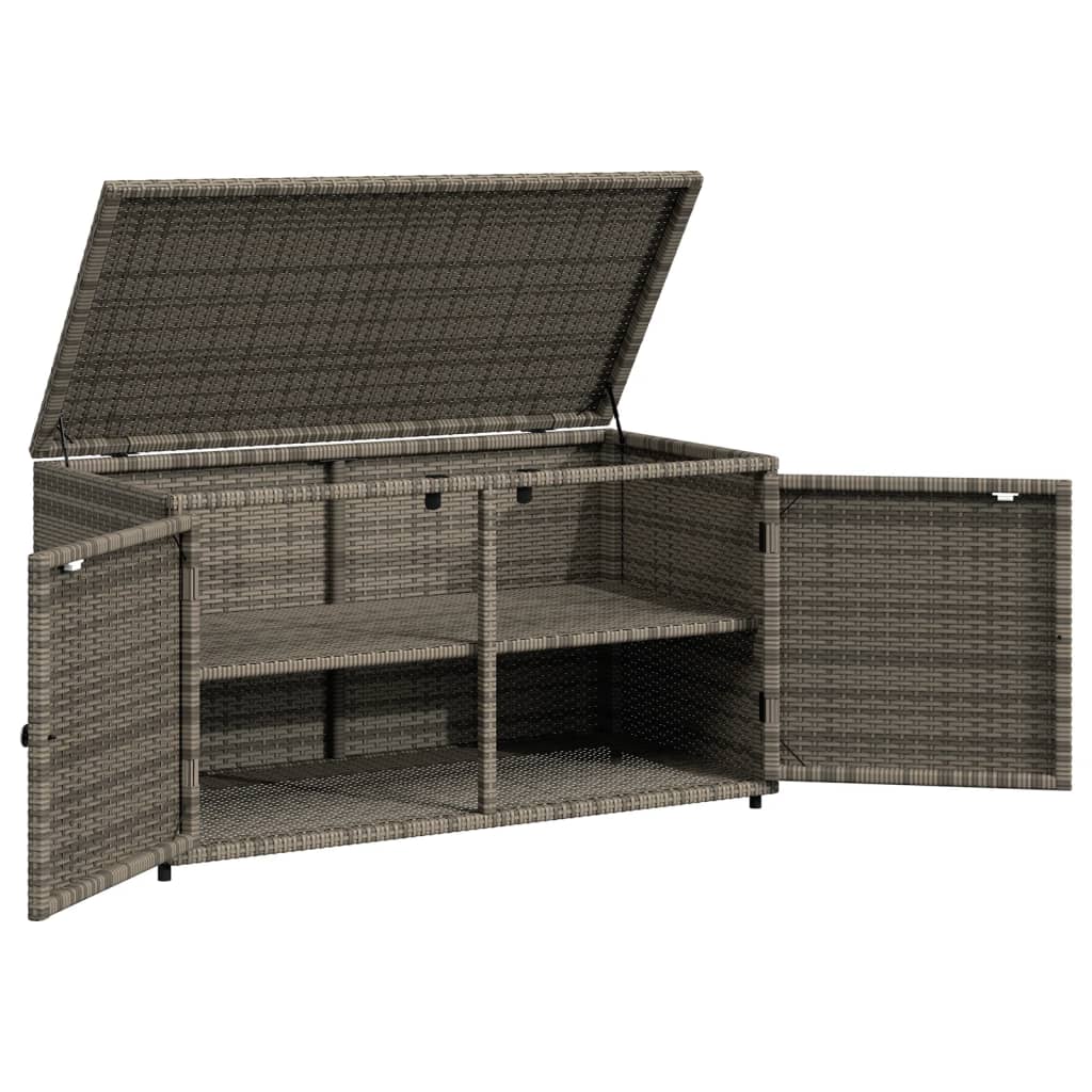 Tuinkast 110x55x60,5 cm poly rattan