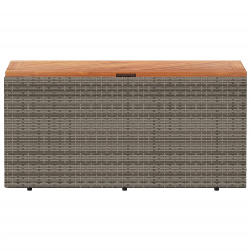 Tuinbox 220x50x54 cm poly rattan en acaciahout