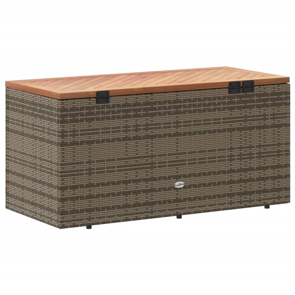 Tuinbox 220x50x54 cm poly rattan en acaciahout