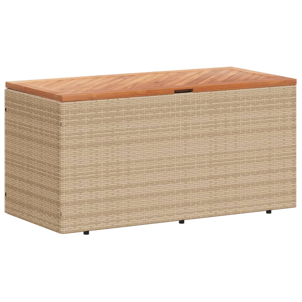 Tuinbox 220x50x54 cm poly rattan en acaciahout