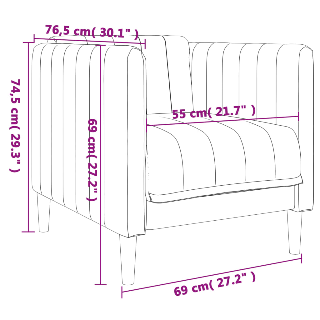 2-delige Loungeset stof