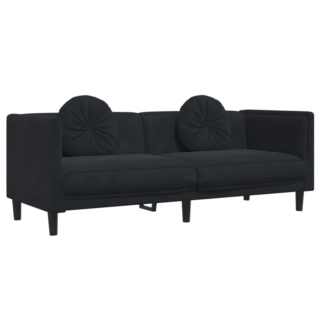 2-delige Loungeset met kussens fluweel