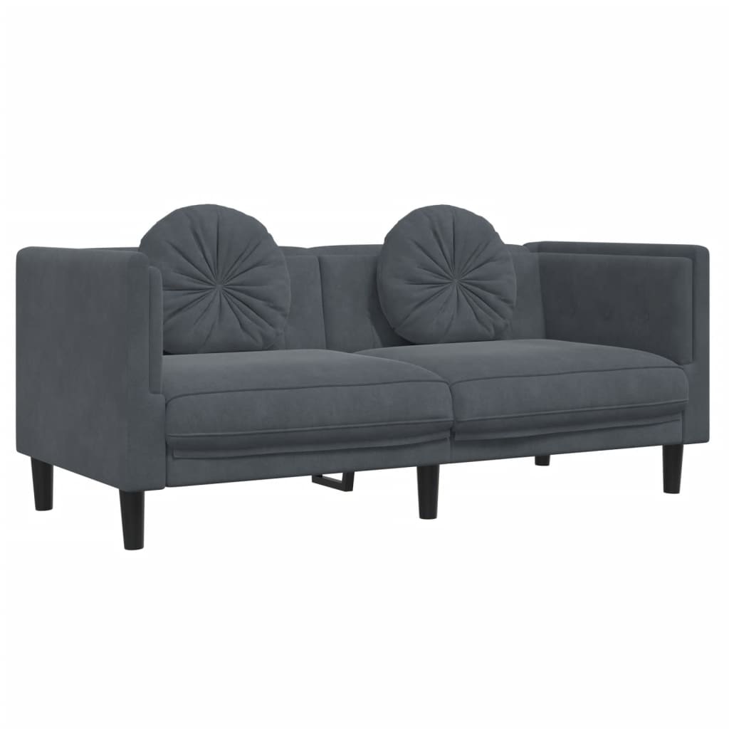 2-delige Loungeset met kussens fluweel