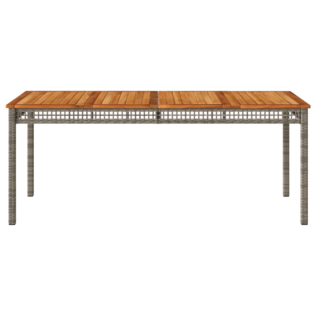 Tuintafel 70x38x42 cm poly rattan acaciahout