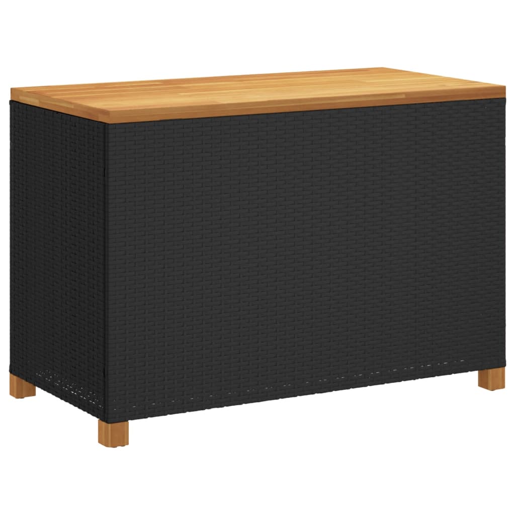 Tuinbox 110x55x63 cm poly rattan en acaciahout