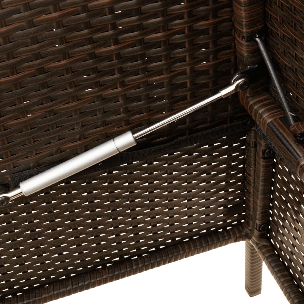 Tuinbank met kussens poly rattan