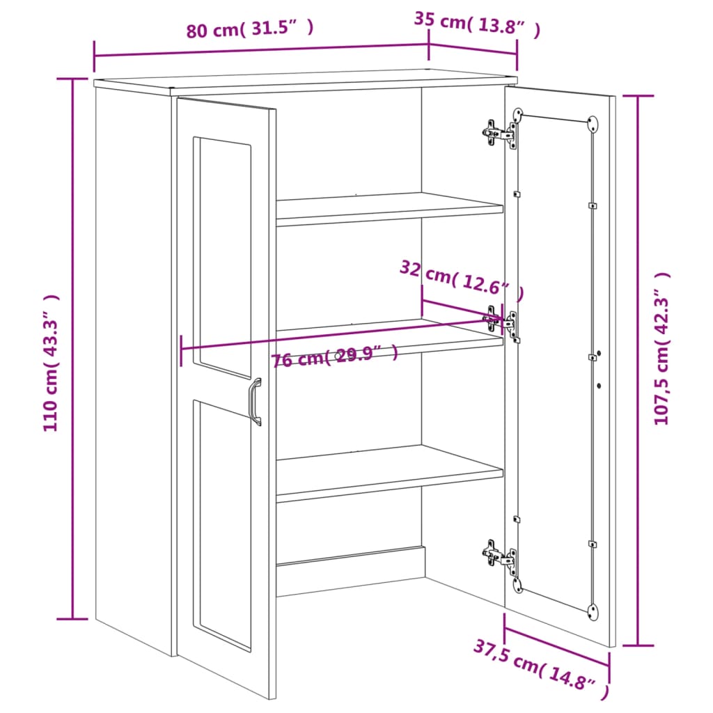 Armoire supérieure VIKEN en bois