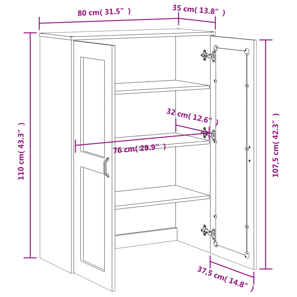 Armoire supérieure VIKEN en bois