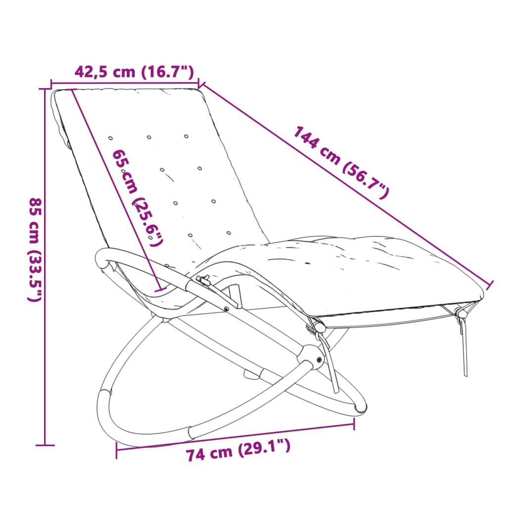 Ligbed geometrisch met kussen staal