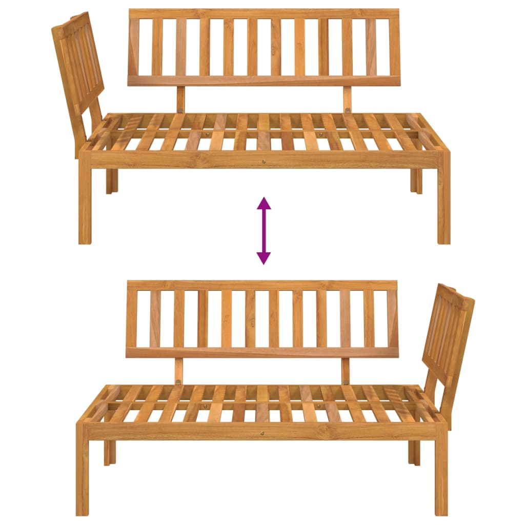 Table de jardin 100x60x30 cm en bois d'acacia massif