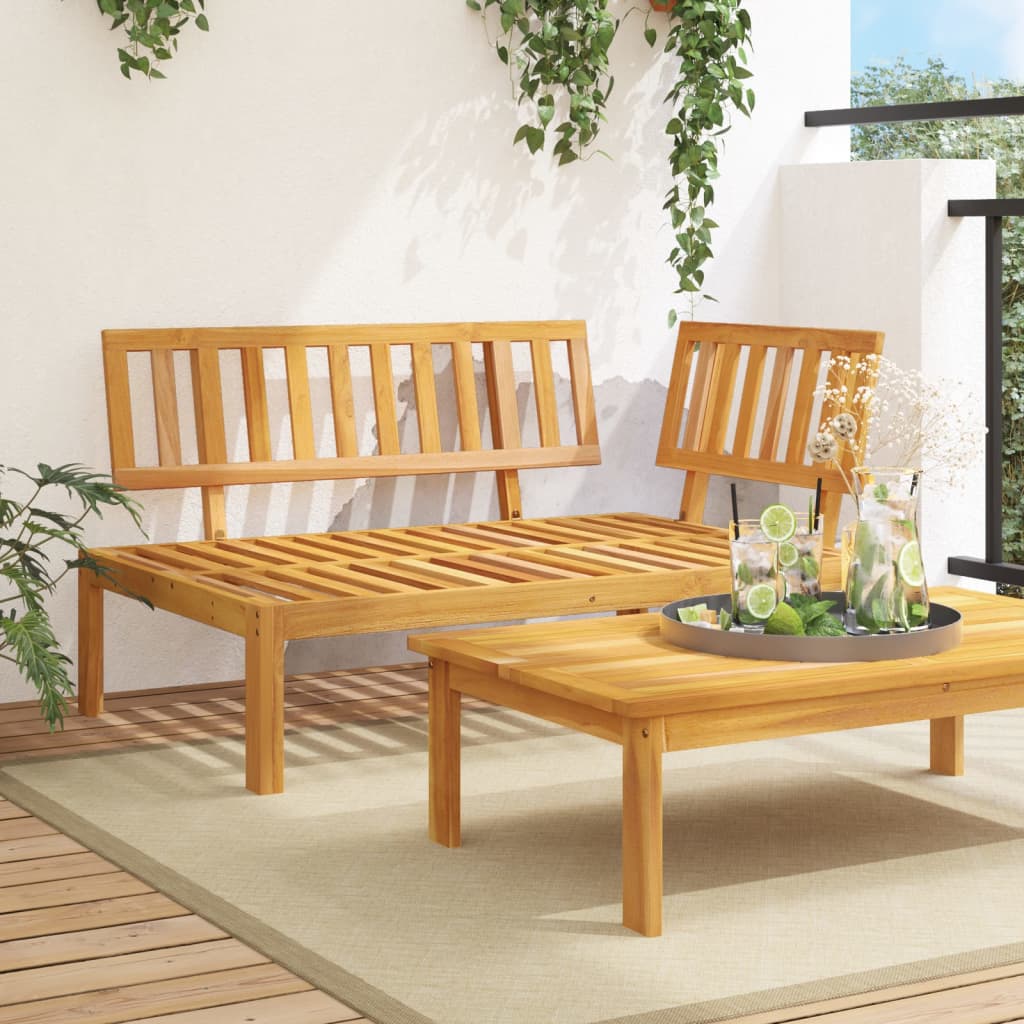 Table de jardin 100x60x30 cm en bois d'acacia massif