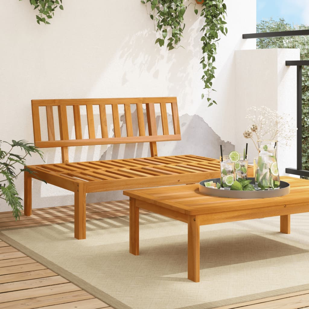 Table de jardin 100x60x30 cm en bois d'acacia massif