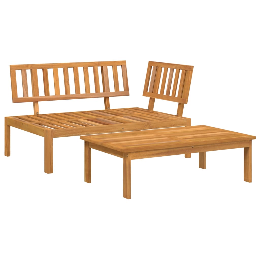 Table de jardin 100x60x30 cm en bois d'acacia massif