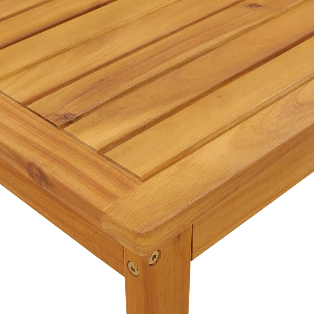 Table de jardin 100x60x30 cm en bois d'acacia massif