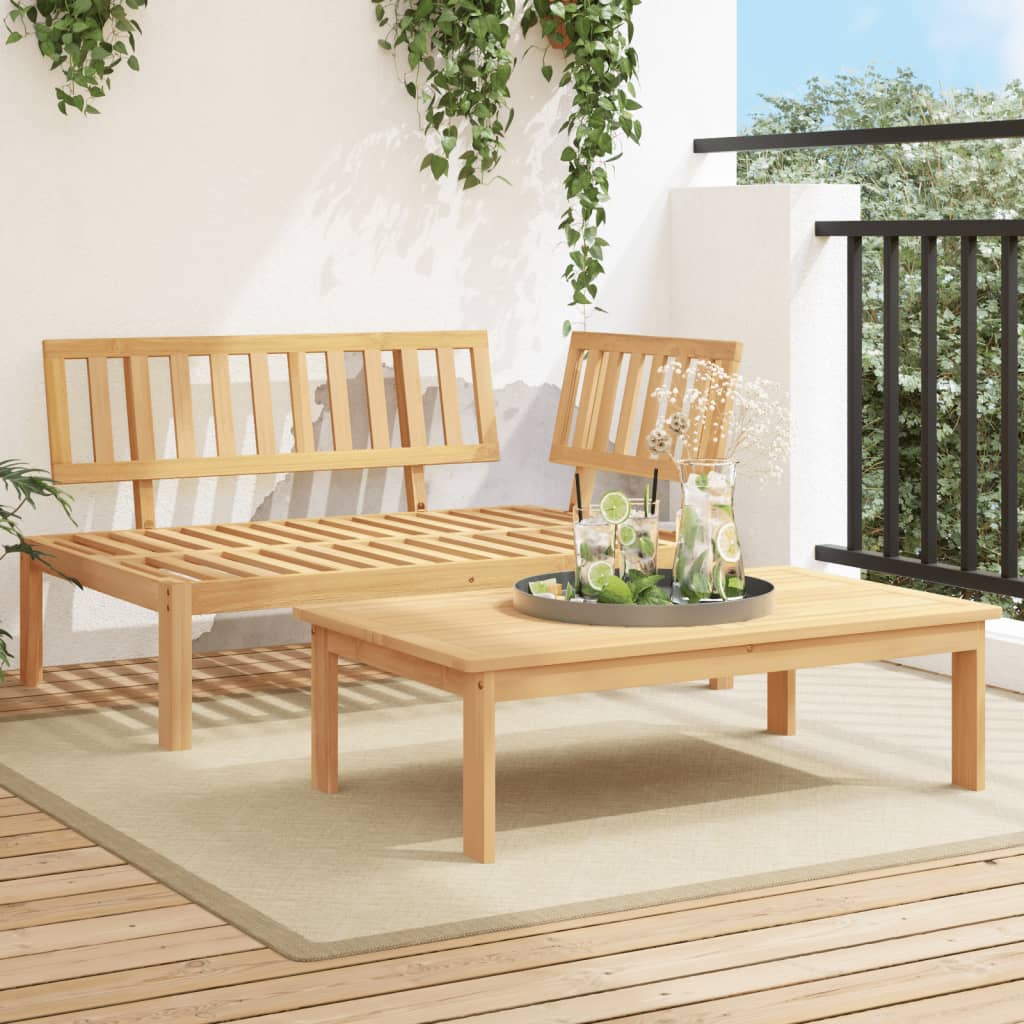 Table de jardin 100x60x30 cm en bois d'acacia massif