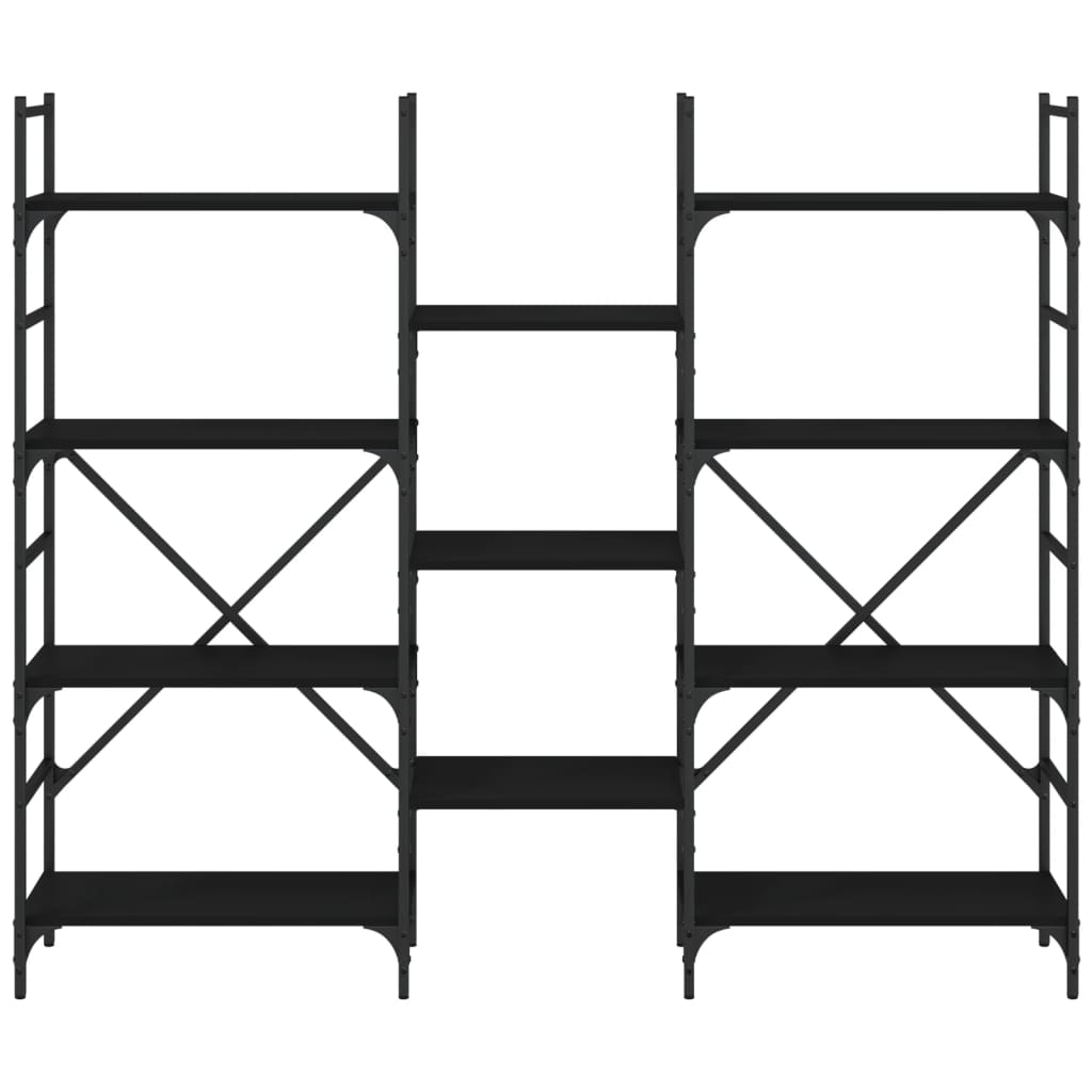 Boekenkast 127,5x28,5x172,5 cm bewerkt hout