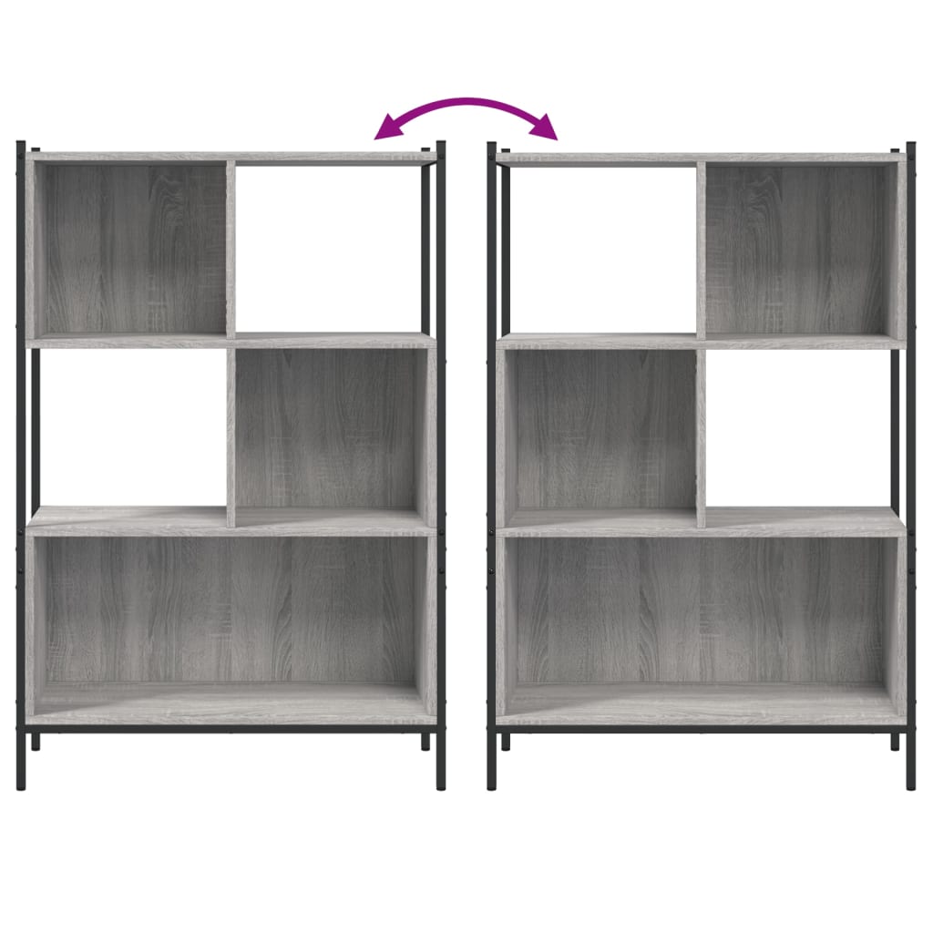 Boekenkast 72x28x109 cm bewerkt hout