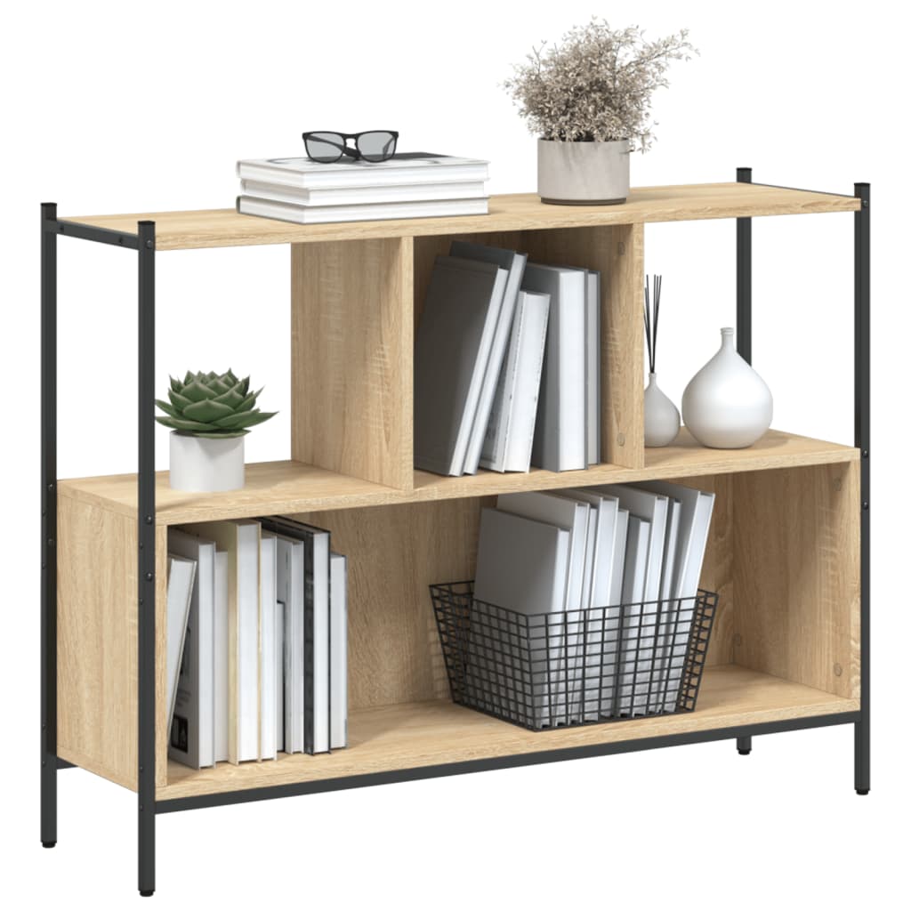 Boekenkast 102x28x77,5 cm bewerkt hout