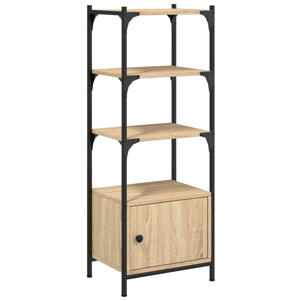 Boekenkast 3-laags 70x30x109,5 cm bewerkt hout