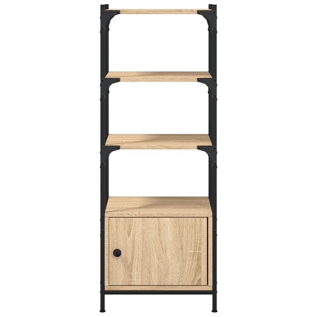 Boekenkast 3-laags 70x30x109,5 cm bewerkt hout