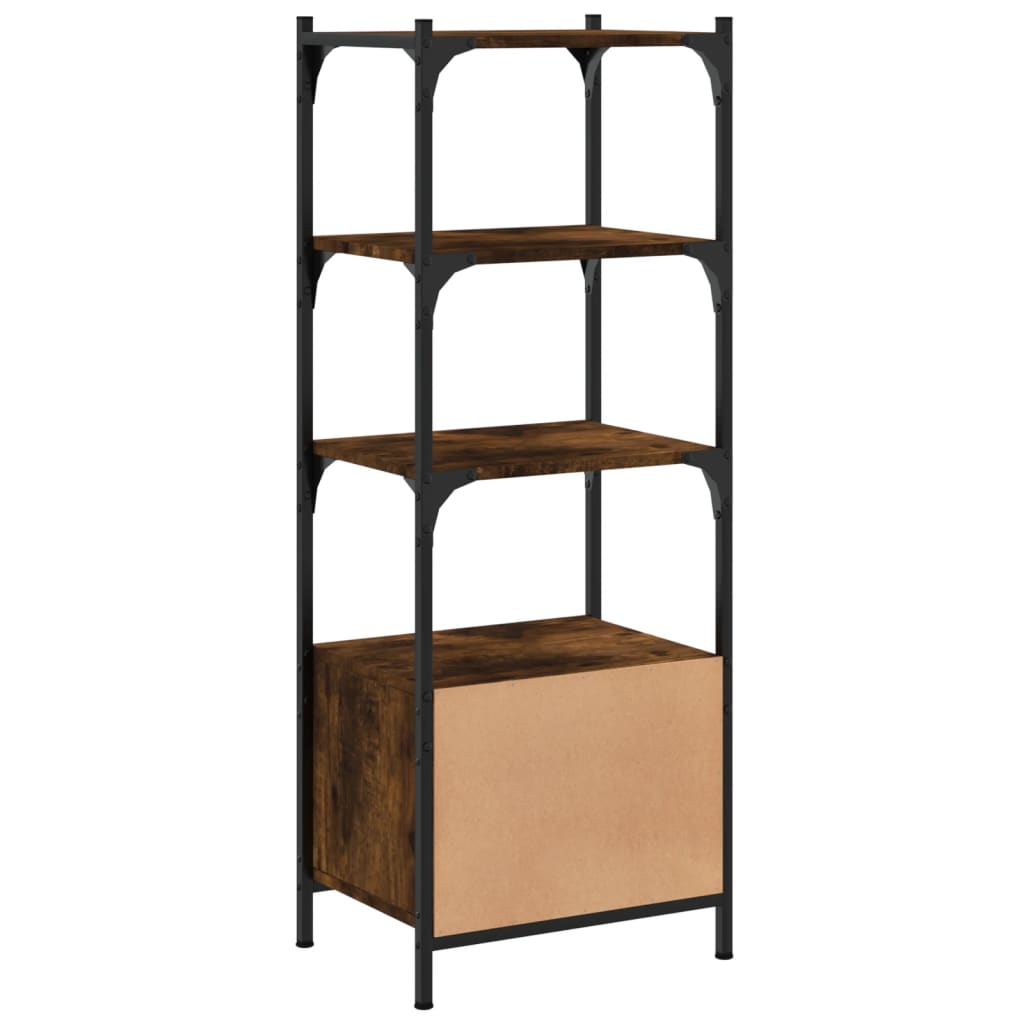 Boekenkast 3-laags 70x30x109,5 cm bewerkt hout