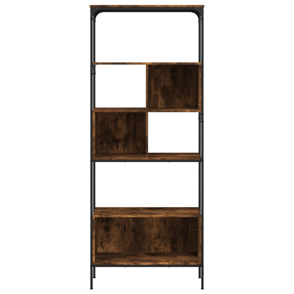 Boekenkast 5-laags 76x33x188,5 cm bewerkt hout