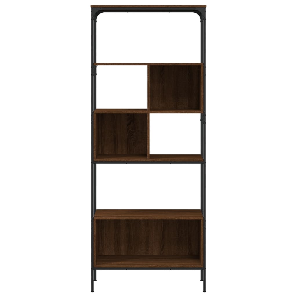 Boekenkast 5-laags 76x33x188,5 cm bewerkt hout