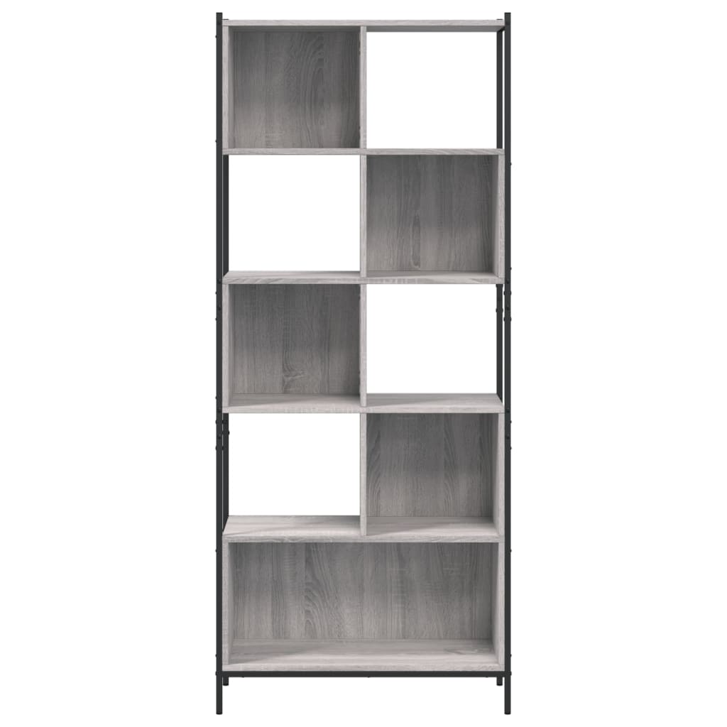 Boekenkast 72x28x172 cm bewerkt hout eikenkleurig