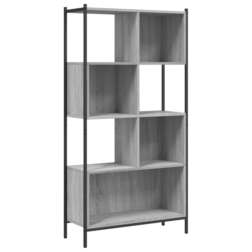 Boekenkast 72x28x172 cm bewerkt hout eikenkleurig