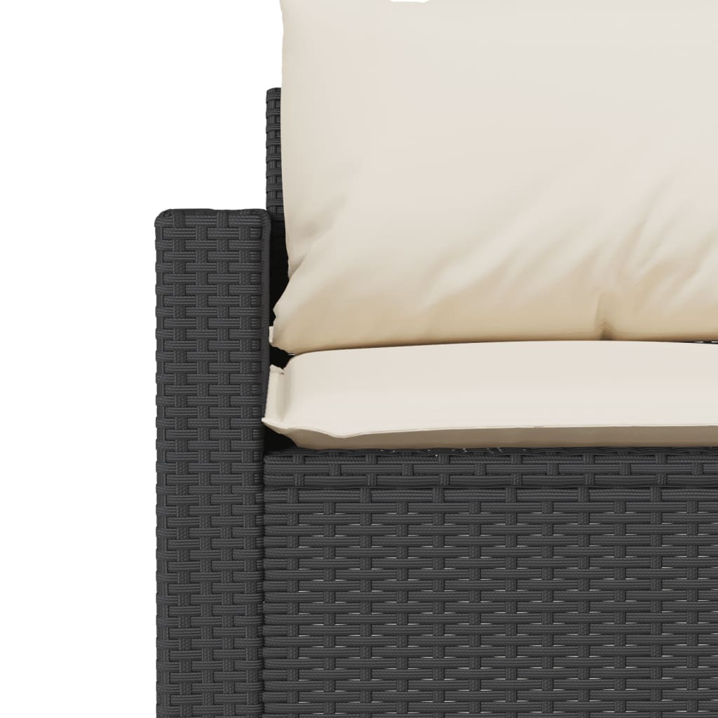 6-delige Loungeset met kussens poly rattan