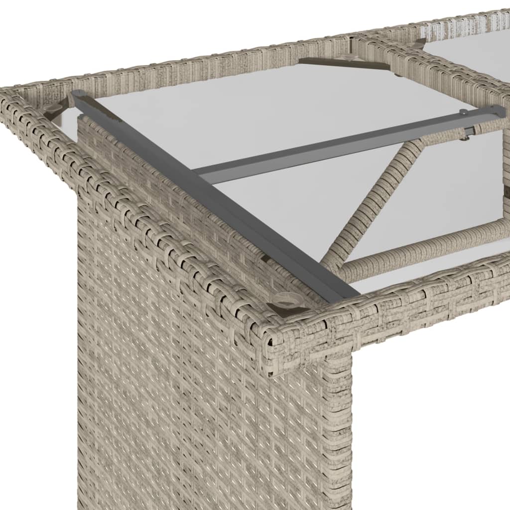 6-delige Loungeset met kussens poly rattan