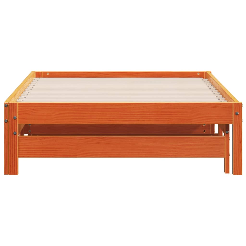 Slaapbank uitschuifbaar massief grenenhout 2x(90x200) cm