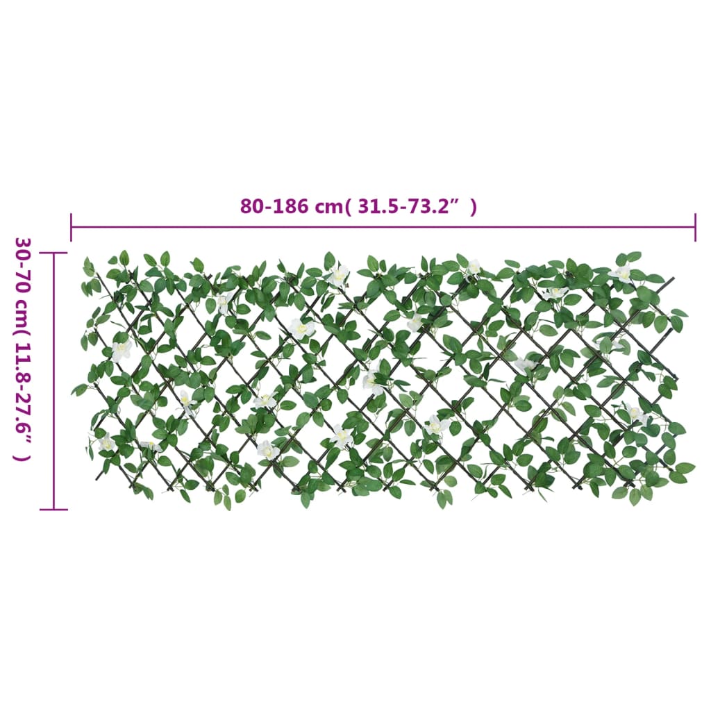 Lierre artificiel sur treillis 5 pcs extensible 180x30 cm vert