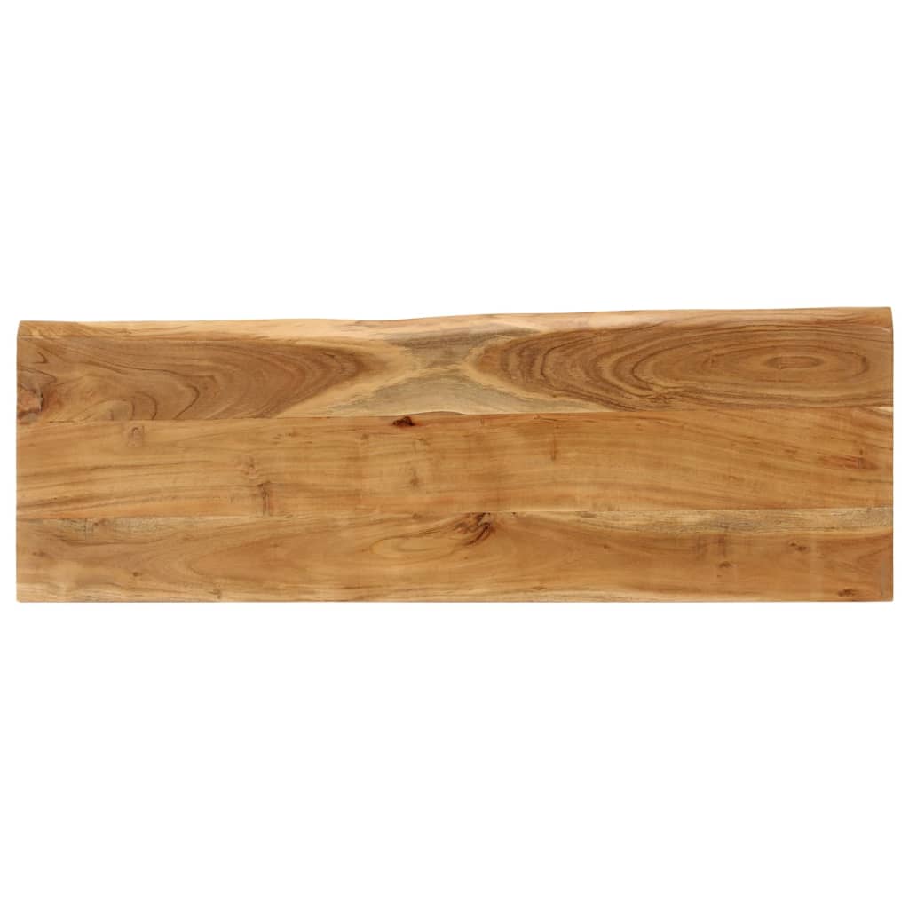 Banc à bord naturel 105 cm en bois d'acacia massif