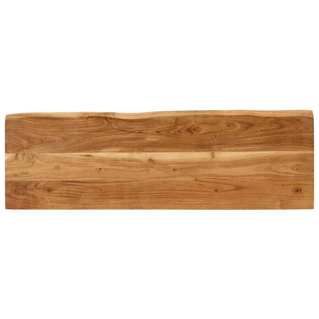 Banc à bord naturel 105 cm en bois d'acacia massif