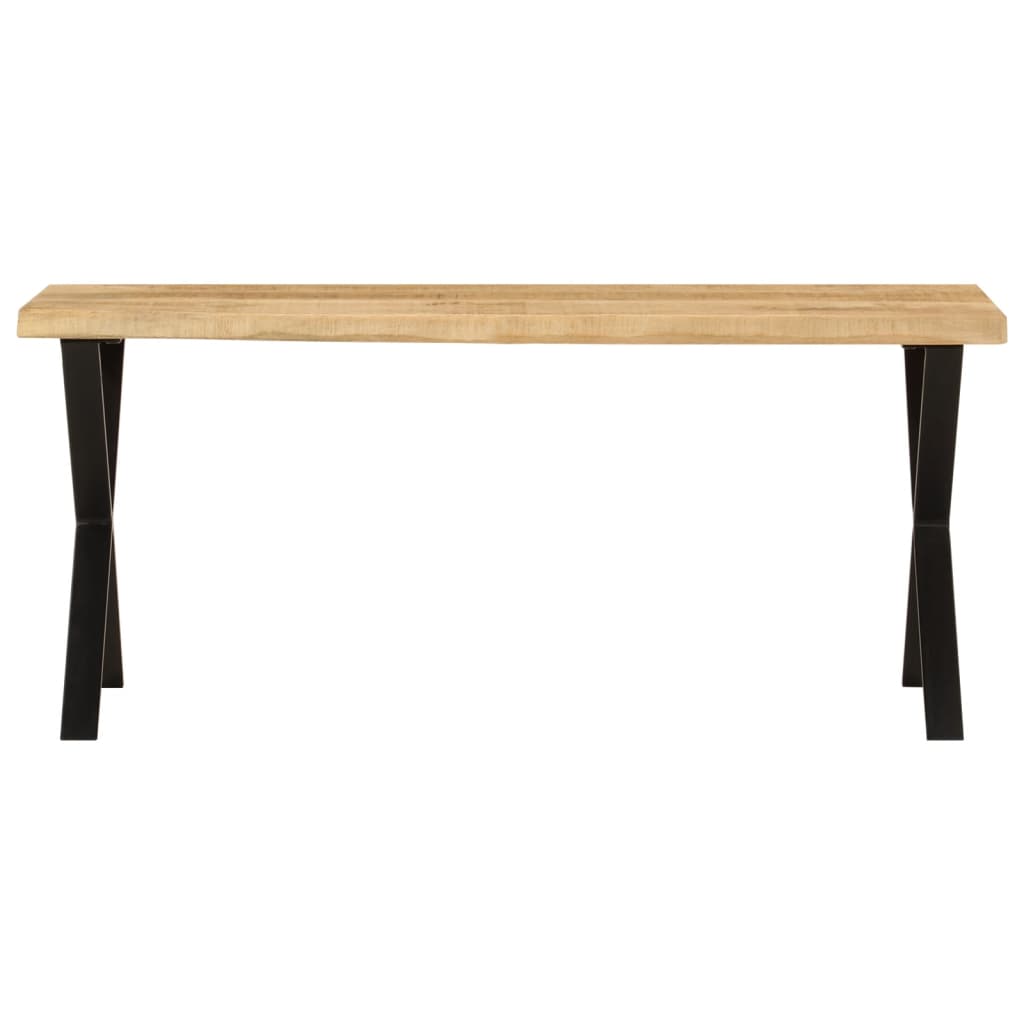 Banc à bord naturel 105 cm en bois d'acacia massif