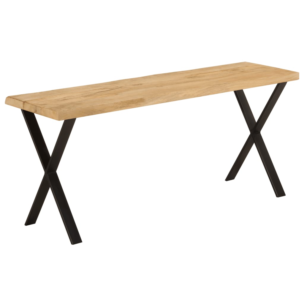 Banc à bord naturel 105 cm en bois d'acacia massif