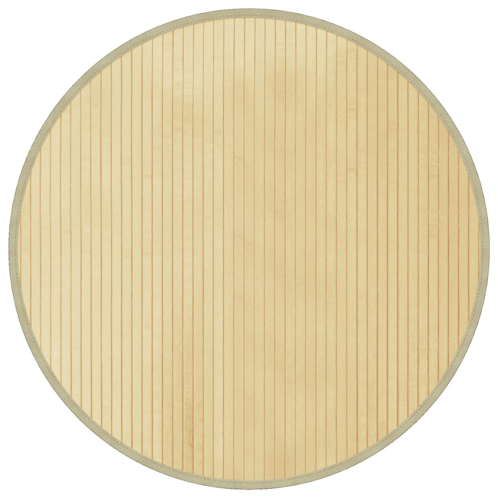 Vloerkleed rond 80 cm bamboe